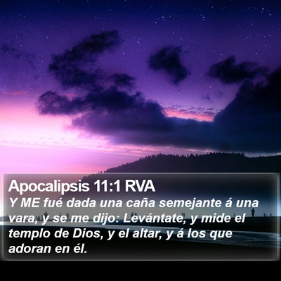 Apocalipsis 11:1 RVA Bible Verse Image