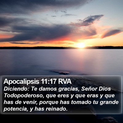 Apocalipsis 11:17 RVA Bible Verse Image