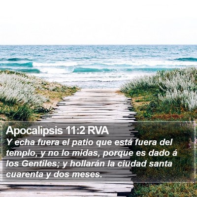 Apocalipsis 11:2 RVA Bible Verse Image