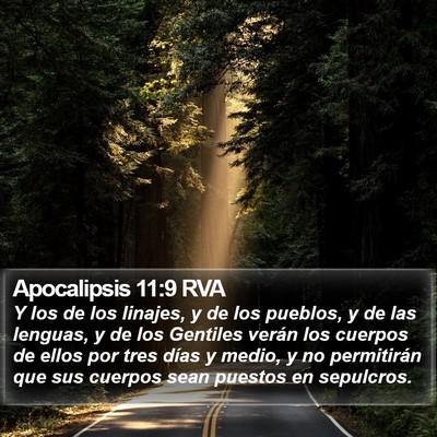 Apocalipsis 11:9 RVA Bible Verse Image