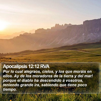 Apocalipsis 12:12 RVA Bible Verse Image