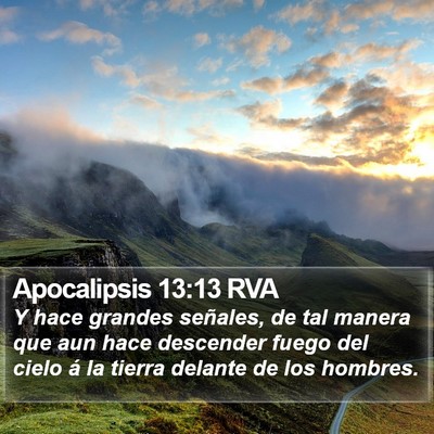 Apocalipsis 13:13 RVA Bible Verse Image