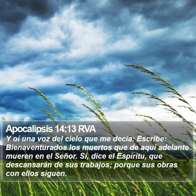 Apocalipsis 14:13 RVA Bible Verse Image