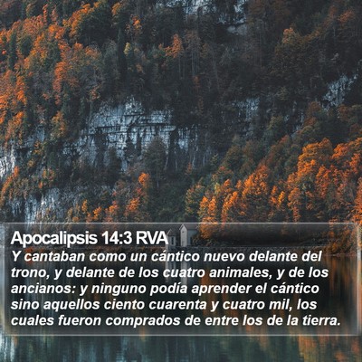 Apocalipsis 14:3 RVA Bible Verse Image