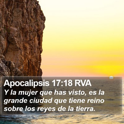 Apocalipsis 17:18 RVA Bible Verse Image