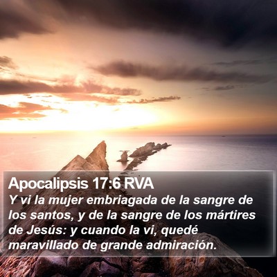 Apocalipsis 17:6 RVA Bible Verse Image