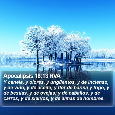 Apocalipsis 18:13 RVA Bible Verse Image