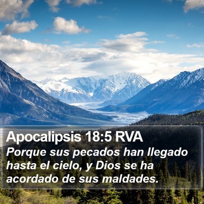 Apocalipsis 18:5 RVA Bible Verse Image