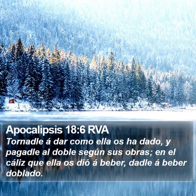 Apocalipsis 18:6 RVA Bible Verse Image