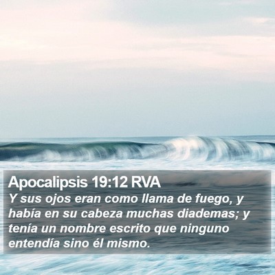 Apocalipsis 19:12 RVA Bible Verse Image