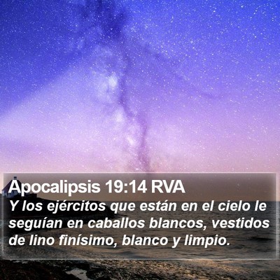 Apocalipsis 19:14 RVA Bible Verse Image