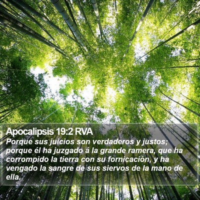 Apocalipsis 19:2 RVA Bible Verse Image