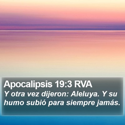 Apocalipsis 19:3 RVA Bible Verse Image