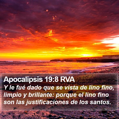 Apocalipsis 19:8 RVA Bible Verse Image