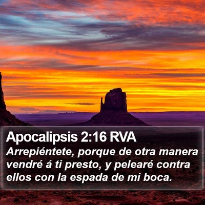 Apocalipsis 2:16 RVA Bible Verse Image