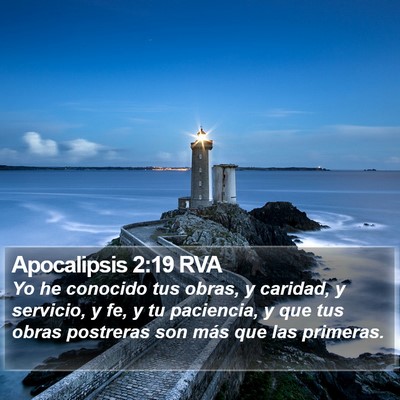 Apocalipsis 2:19 RVA Bible Verse Image