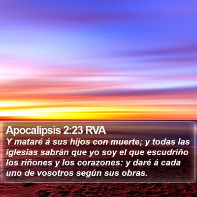 Apocalipsis 2:23 RVA Bible Verse Image