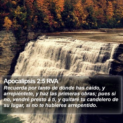 Apocalipsis 2:5 RVA Bible Verse Image