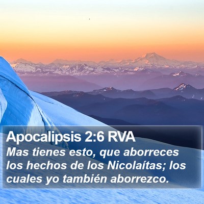 Apocalipsis 2:6 RVA Bible Verse Image
