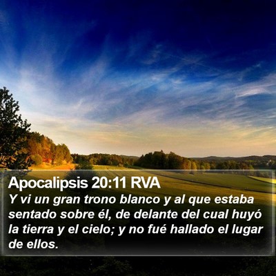 Apocalipsis 20:11 RVA Bible Verse Image