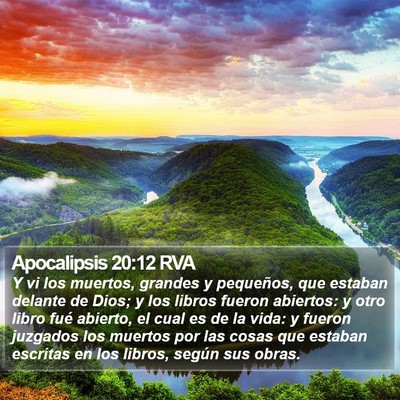Apocalipsis 20:12 RVA Bible Verse Image