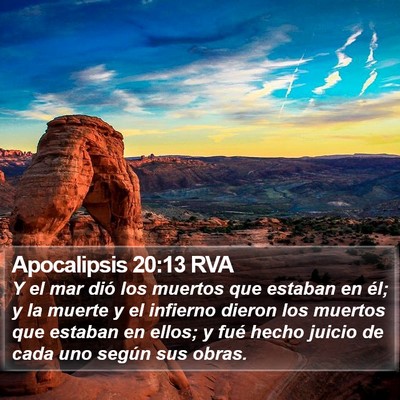 Apocalipsis 20:13 RVA Bible Verse Image