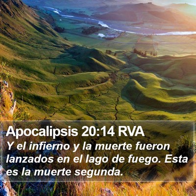 Apocalipsis 20:14 RVA Bible Verse Image