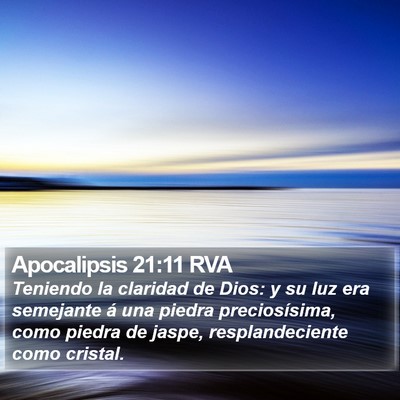 Apocalipsis 21:11 RVA Bible Verse Image