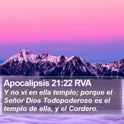 Apocalipsis 21:22 RVA Bible Verse Image