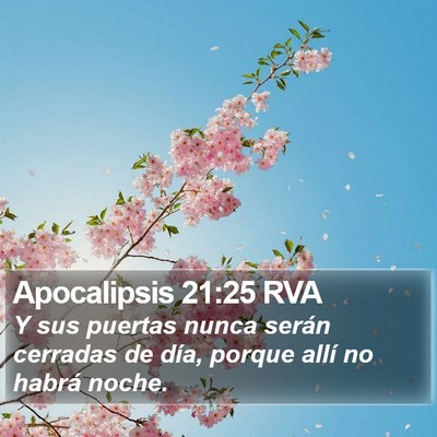 Apocalipsis 21:25 RVA Bible Verse Image