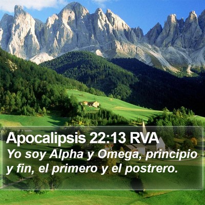 Apocalipsis 22:13 RVA Bible Verse Image