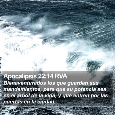 Apocalipsis 22:14 RVA Bible Verse Image