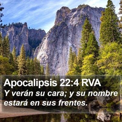 Apocalipsis 22:4 RVA Bible Verse Image