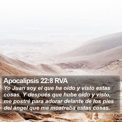 Apocalipsis 22:8 RVA Bible Verse Image