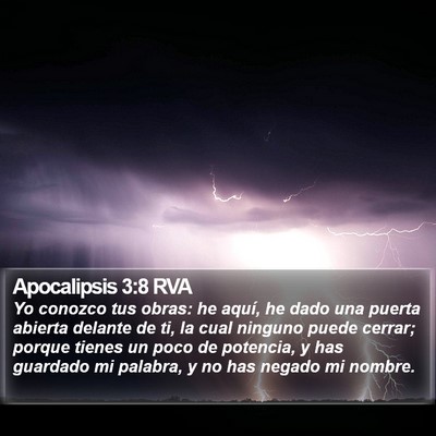 Apocalipsis 3:8 RVA Bible Verse Image