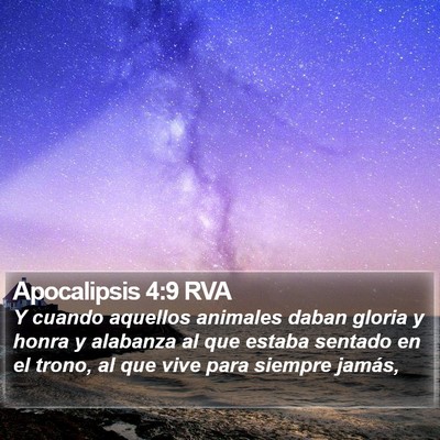 Apocalipsis 4:9 RVA Bible Verse Image