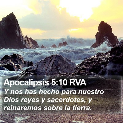Apocalipsis 5:10 RVA Bible Verse Image