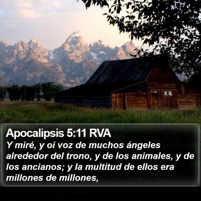 Apocalipsis 5:11 RVA Bible Verse Image