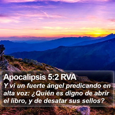Apocalipsis 5:2 RVA Bible Verse Image