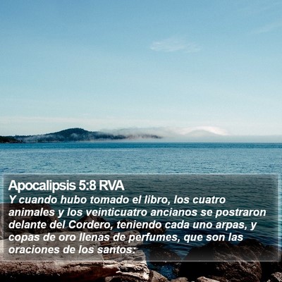 Apocalipsis 5:8 RVA Bible Verse Image