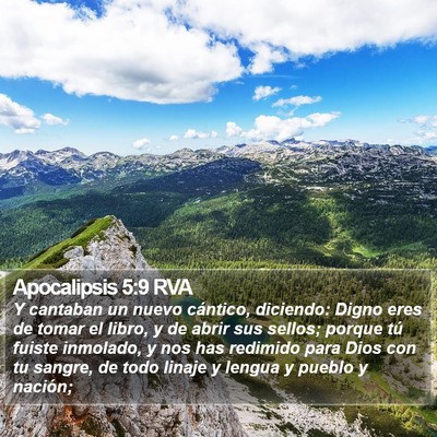 Apocalipsis 5:9 RVA Bible Verse Image