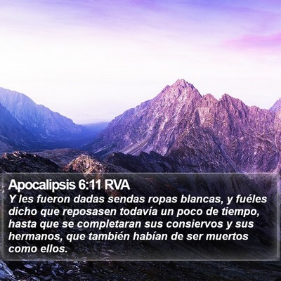 Apocalipsis 6:11 RVA Bible Verse Image