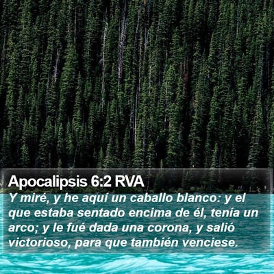 Apocalipsis 6:2 RVA Bible Verse Image