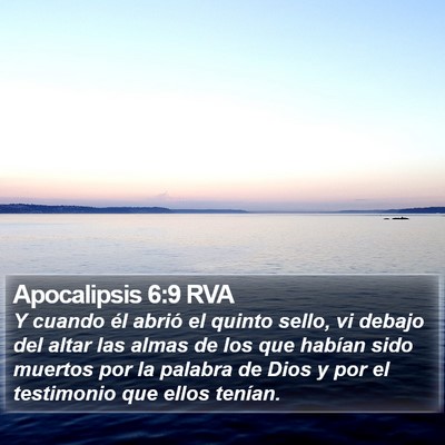 Apocalipsis 6:9 RVA Bible Verse Image