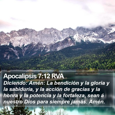 Apocalipsis 7:12 RVA Bible Verse Image