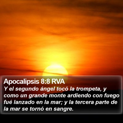 Apocalipsis 8:8 RVA Bible Verse Image