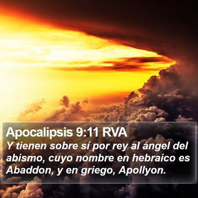 Apocalipsis 9:11 RVA Bible Verse Image