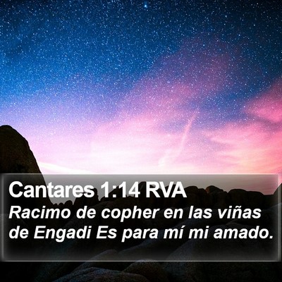 Cantares 1:14 RVA Bible Verse Image
