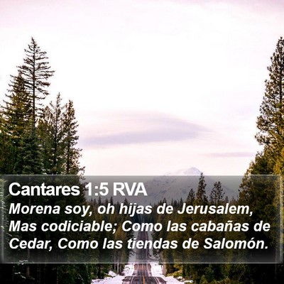 Cantares 1:5 RVA Bible Verse Image