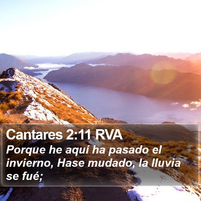 Cantares 2:11 RVA Bible Verse Image